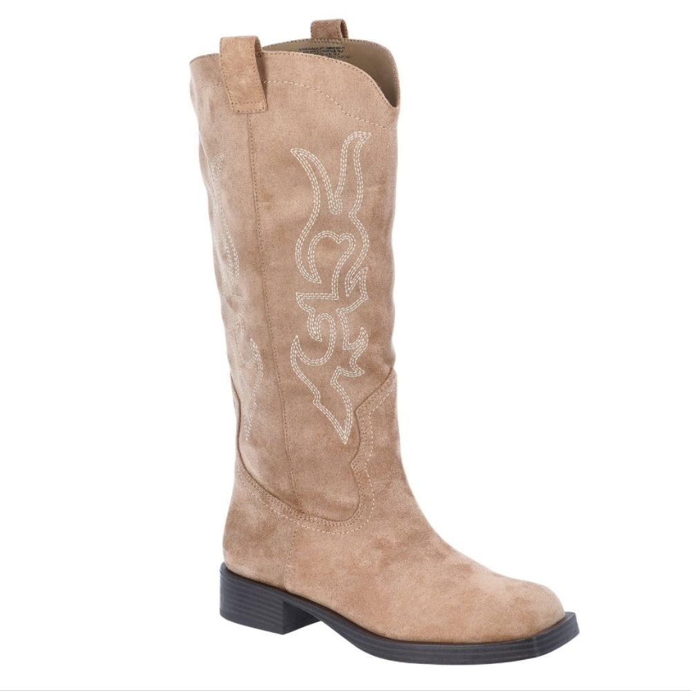 No Boundaries Memory Foam Women's Square Toe Western Boots Size 7